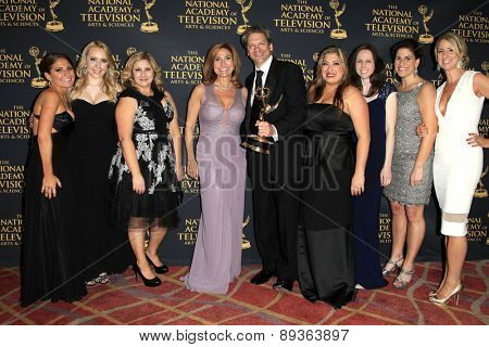 LOS ANGELES - APR 24: Marilyn Milian, David Scott at The 42nd Daytime Creative Arts Emmy Awards Gala at the Universal Hilton Hotel on April 24, 2015 in Los Angeles, California