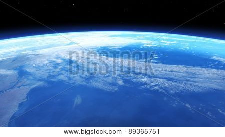 Digital 3D Illustration Of A Space Scene