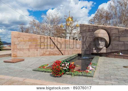 The Eternal Flame At The Memorial Complex In Samara, Russia
