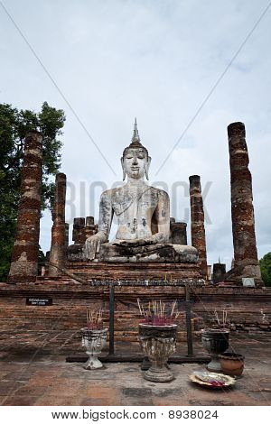 Buddha på Sukhothai Ancient City.