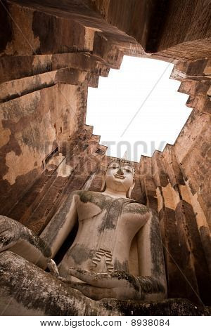 Siddende buddha på srichum temple