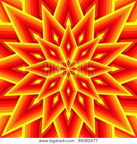 Flower star decoration