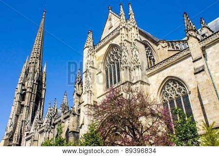 The Saint-michel Basilica In Bordeaux, France