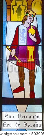 Stained glass of californian mission