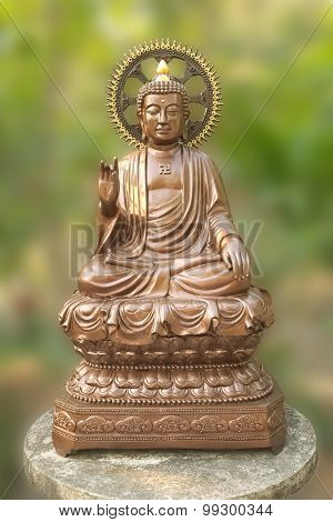 buddha image in enlightment pose