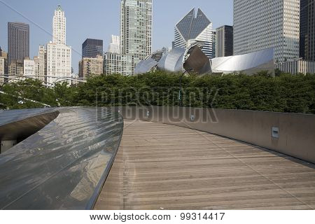BP walkway in Millenium Park Chicago
