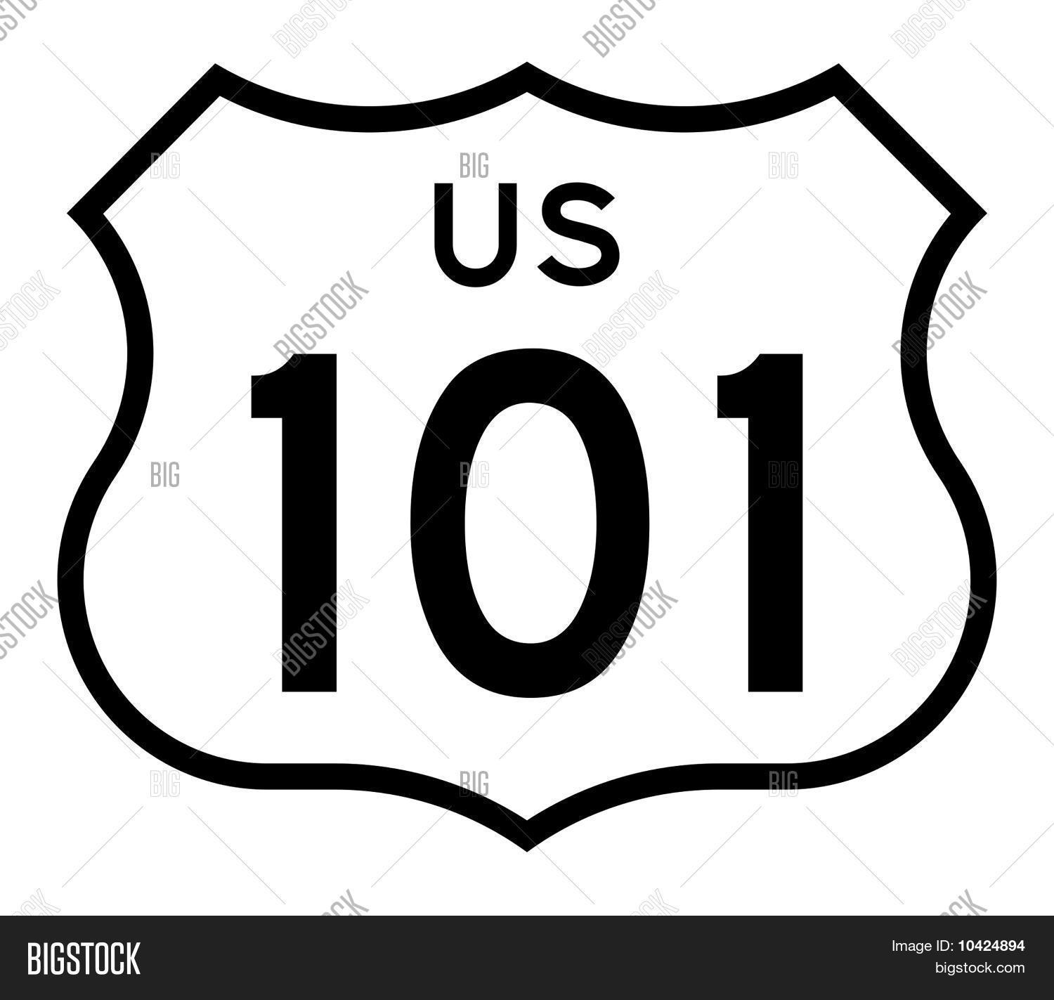 Mass Rte 101 Sign Us Route 101 Highway Image & Photo (Free Trial) | Bigstock