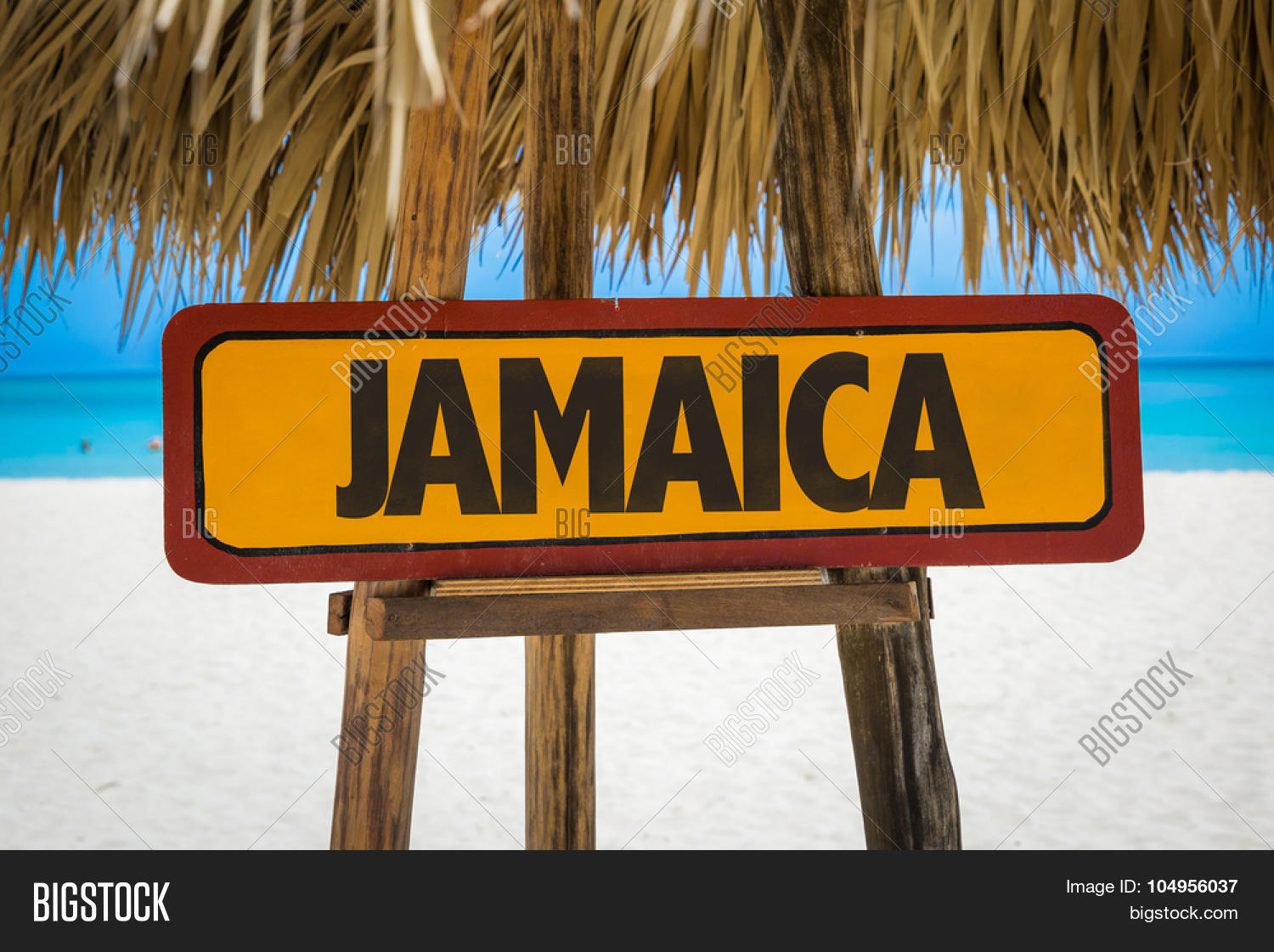 Jamaica Sign Beach Image & Photo (Free Trial) Bigstock