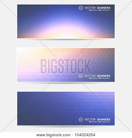 Vector banners set.