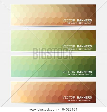 Vector banners set.