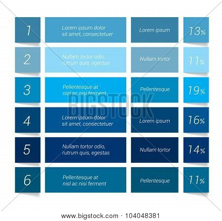 Table, Chart, Schedule.