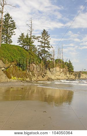 Rugged Cliffs On A Sunny Day