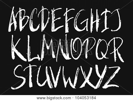 Handwritten Brush Alphabet