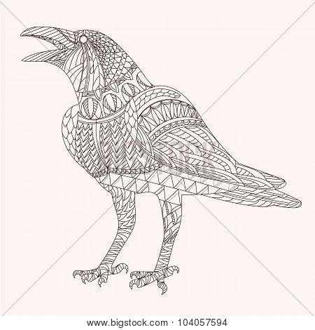 Patterned raven