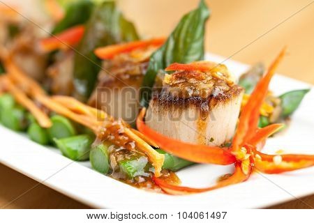 Thai Scallops Dish