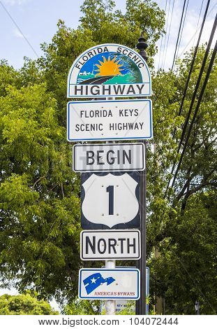 Mile Zero In Key West