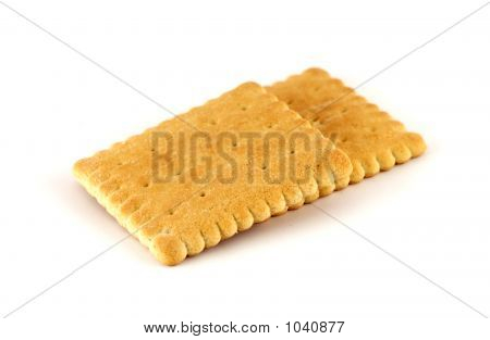 To Cookies isoleret på hvid