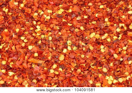 Dried Chilli Flake Background
