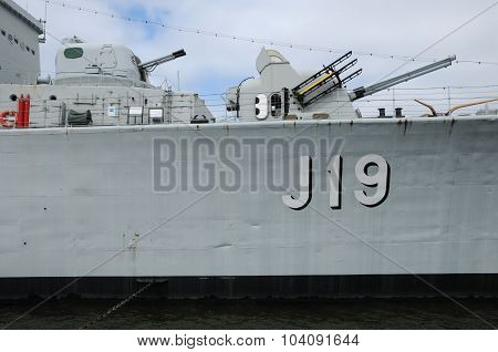 Old And Historical Boat In The Port Of Goteborg