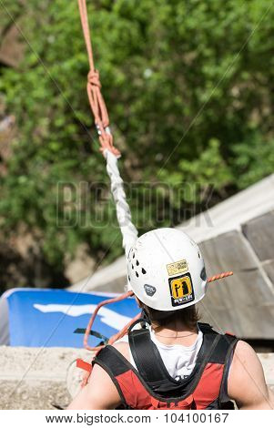 Extreme sports Ropejumping