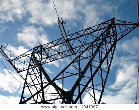 Elektrische hoogspanning lijn