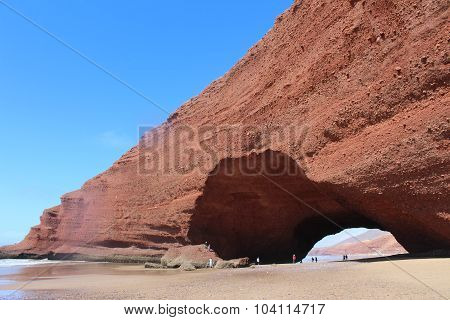Arc on the Lezgira beach in Morocco.