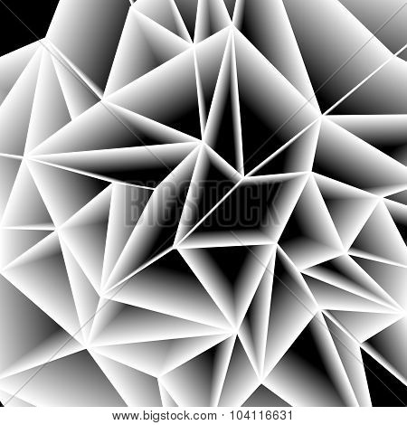 Abstract paper gray triangle background