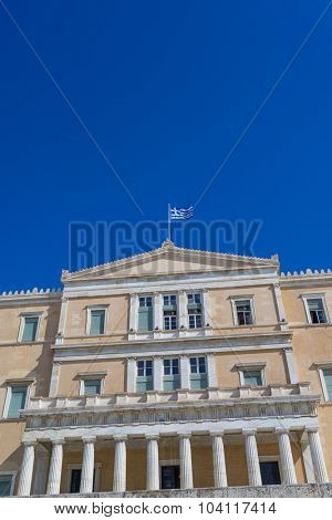 Athens, Greece, the parliament on Syntagma square (ex king's palace)