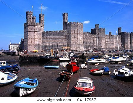 Caernarfon Castle.