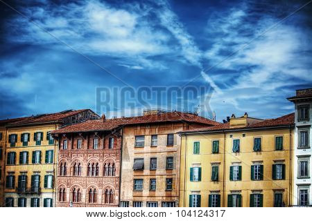 Beautiful Buildings In Pisa Lungarno