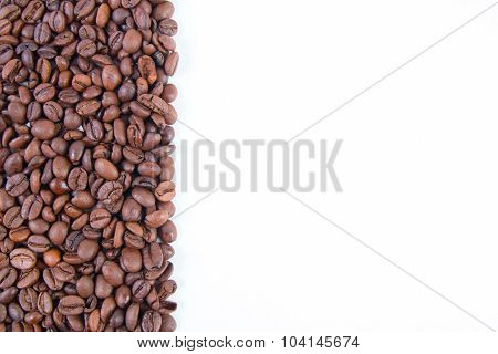 Roasted coffee beans background