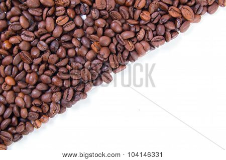 Roasted coffee beans background
