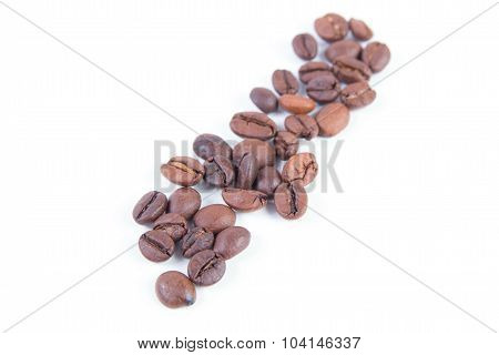 Roasted coffee beans background