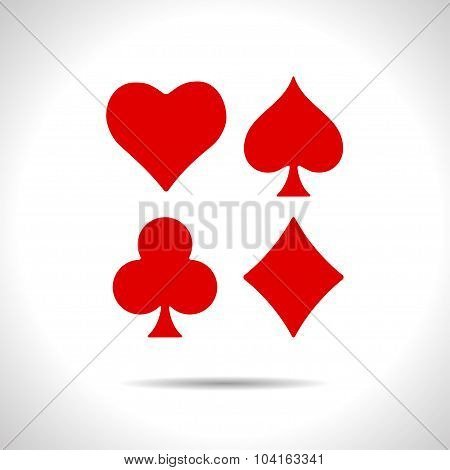 Vector game cards icon. Epsflat color0