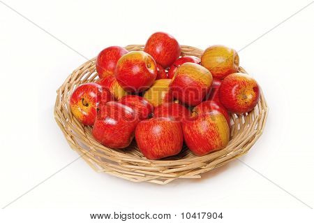 แอปเปิ้ลบน handbasket