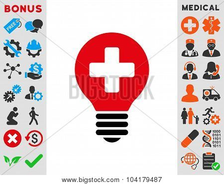 Healh Care Bulb Icon