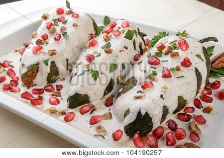 Chiles En Nogada Mexican Food