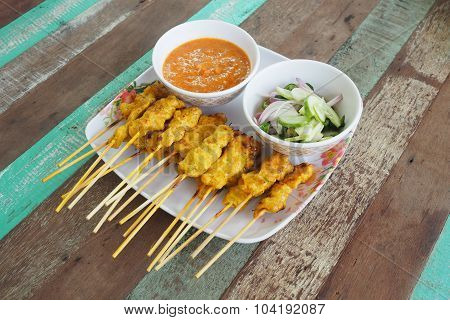 Pork satay