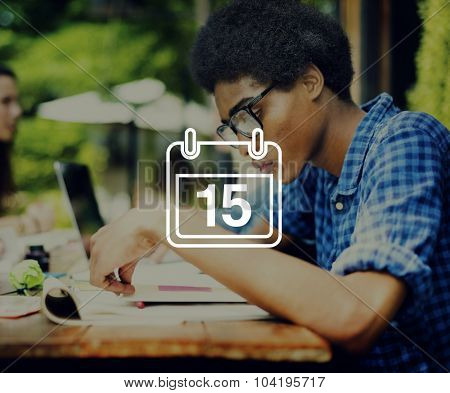 Fifteenth Appiontment Memo Schedule Calendar Plan Concept