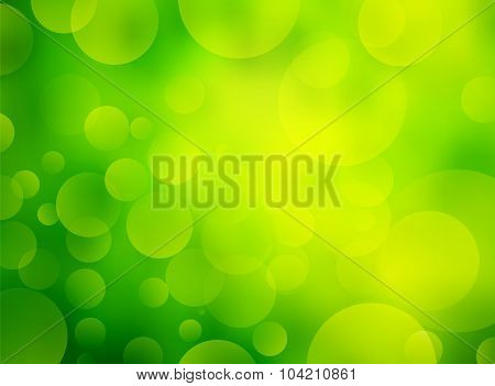 Bio Green Background With Bokeh