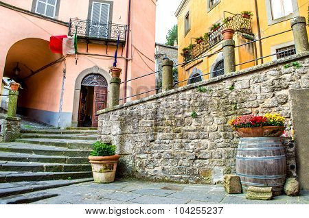Montefiascone Village Steps Alley - Lazio - Viterbo -  Discover Italy Travels