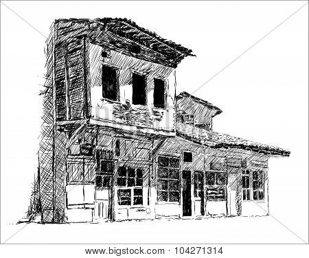 Old Town Sketch