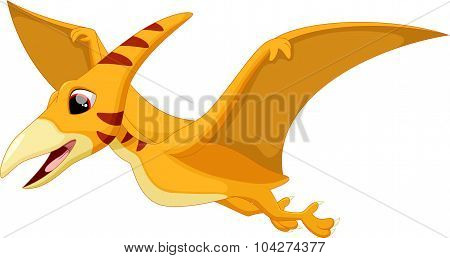 Cute pterodactyl cartoon