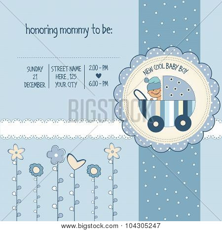 Baby Boy Shower Card