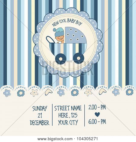 Baby Boy Shower Card