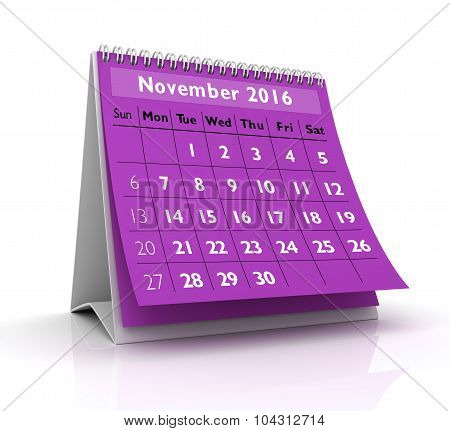November 2016 Calendar