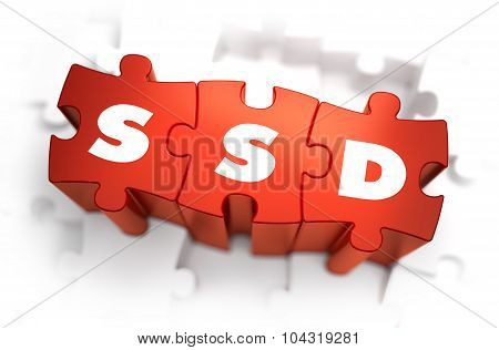 SSD - Text on Red Puzzles.