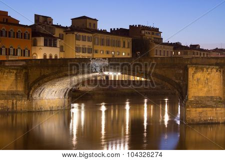 Trinity Bridge In Florence