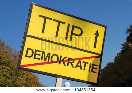 ttip protest sign