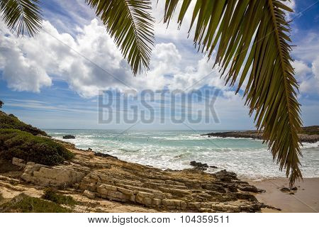 Beautiful View To The Ingrina Beach In Portugal